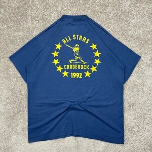 Vintage 1992 Carderock All Stars‎ Baseball T Shirt Large